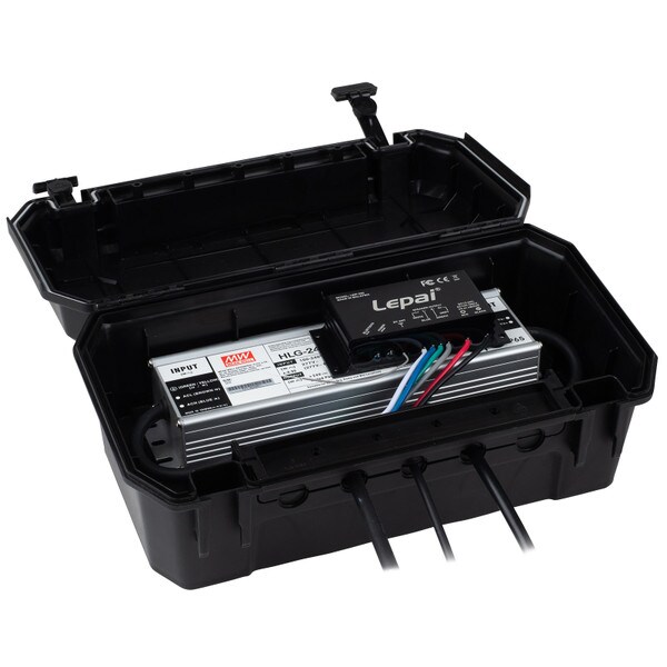 Main product image for Landscape IP54 Weatherproof Outdoor Electrical Box 7" x 12-1/2" x 5" - Black 320-4005